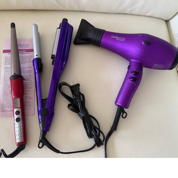 Bundle (3) Conair Curling Wand, Bed Head TIGI multi waver,Belezzq Hairdryer $180 - Picture 1 of 10